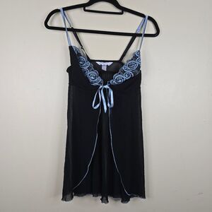 Cacique black nighty lingerie size 14/16